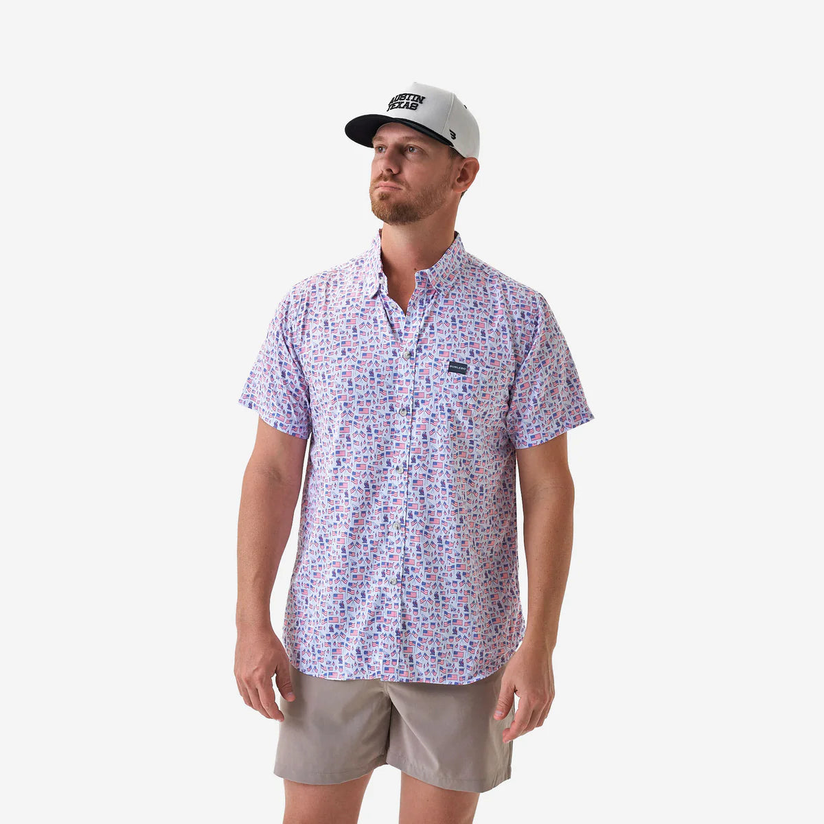 Burlebo Performance Button Up - Old Glory