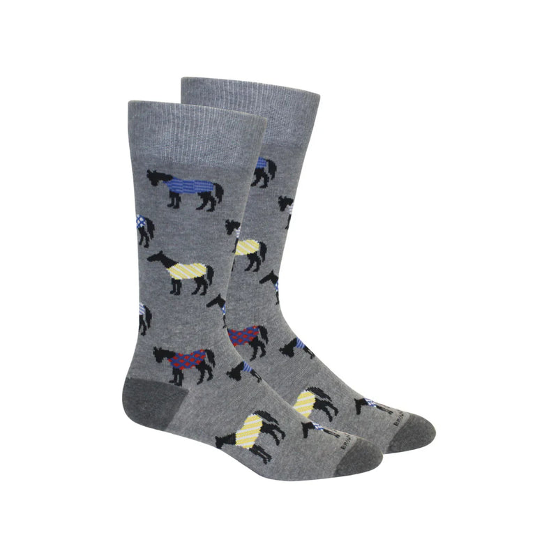 Meriwether Sock in Light Grey Heather