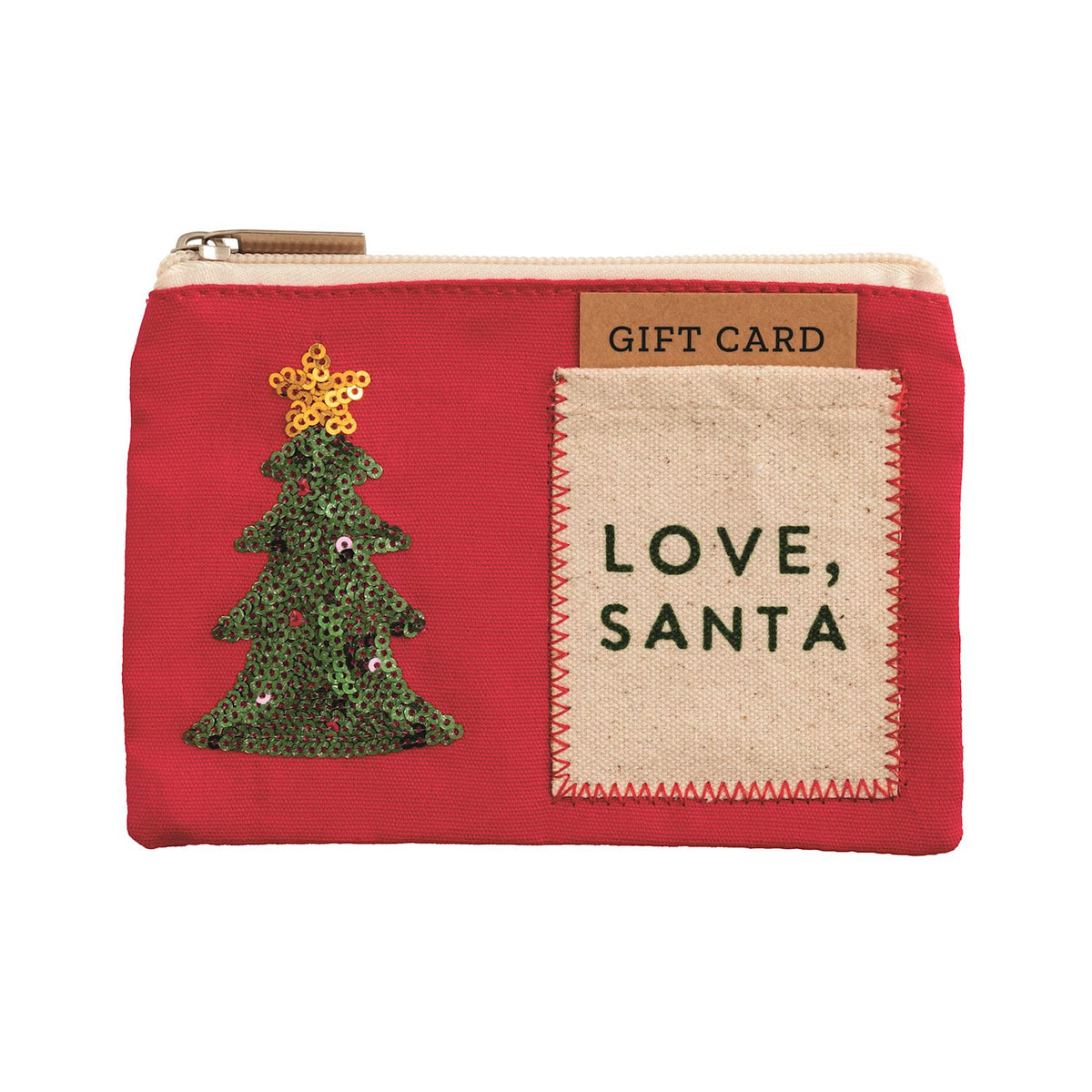 Christmas Sequin Zip Pouches