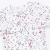 Angel Dear Enchanted Woodland 2 Way Ruffle Back Zipper Footie