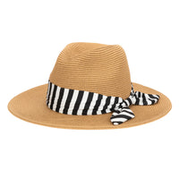 Gidget Ultrabraid Fedora- White/ Black