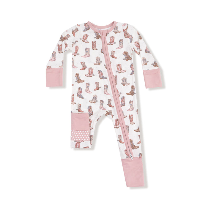 Angel Dear Future Cowgirl 2 Way Zipper Romper