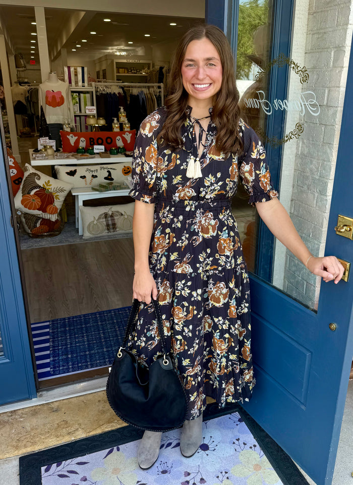THML Sable Floral Maxi Dress
