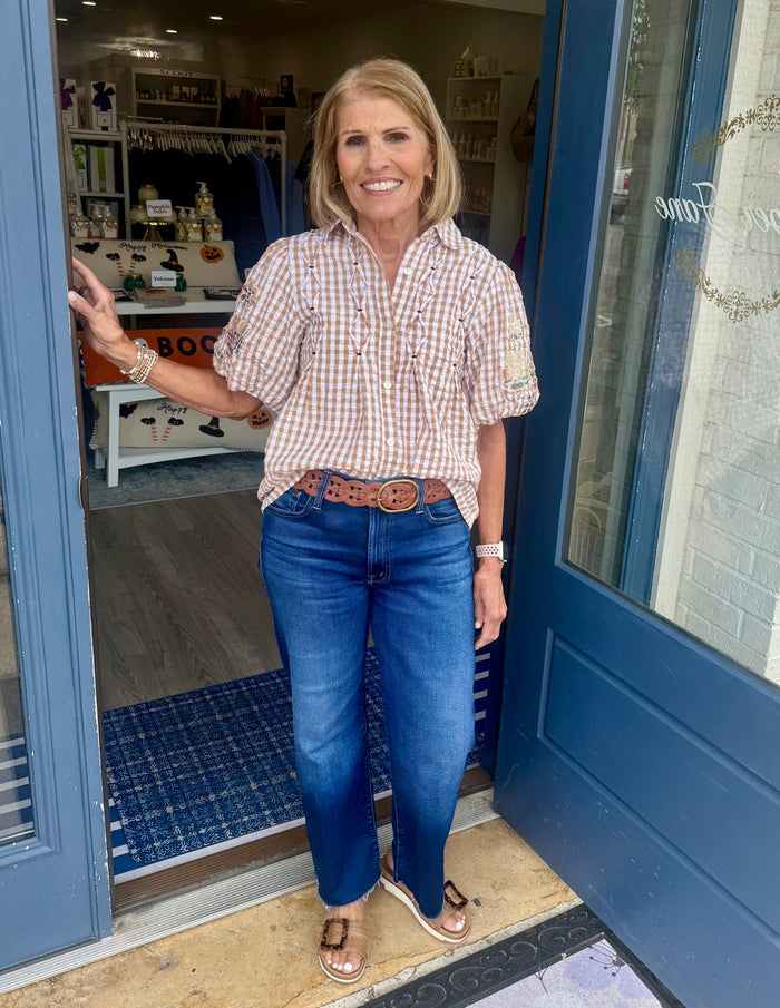 Oh My Stars The Brinley Top- Tan