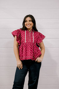 Piper Top - Maroon by Oh My Stars