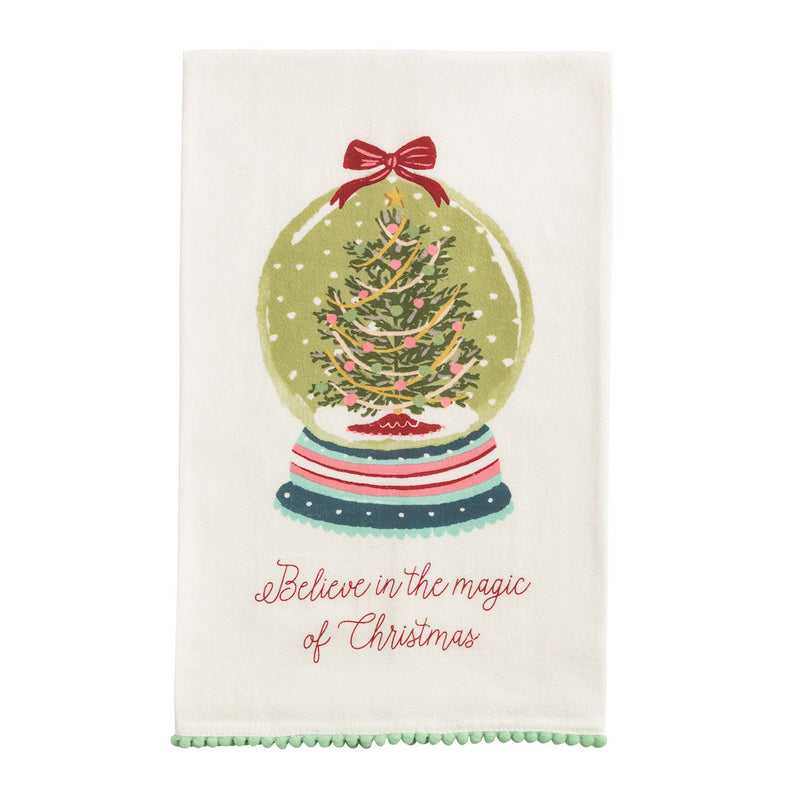 Christmas Pom Trim Towels