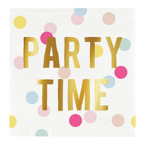 Party Time Foil Napkin