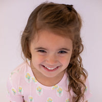 Fancy Tulips Short Sleeve Dress