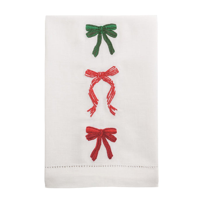 Bow Embroidered Towels