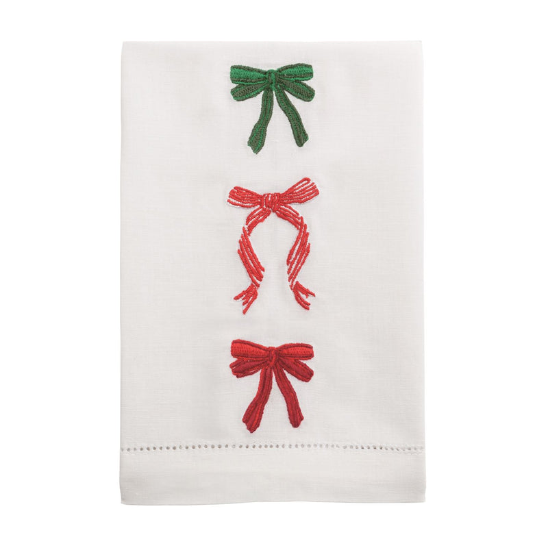 Bow Embroidered Towels