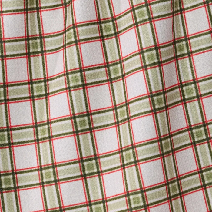 Geometry Stocking Plaid Tea Towel