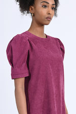 Megan Burgundy Dress