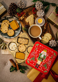 Farmhouse Biscuits Nutcracker Square Tin