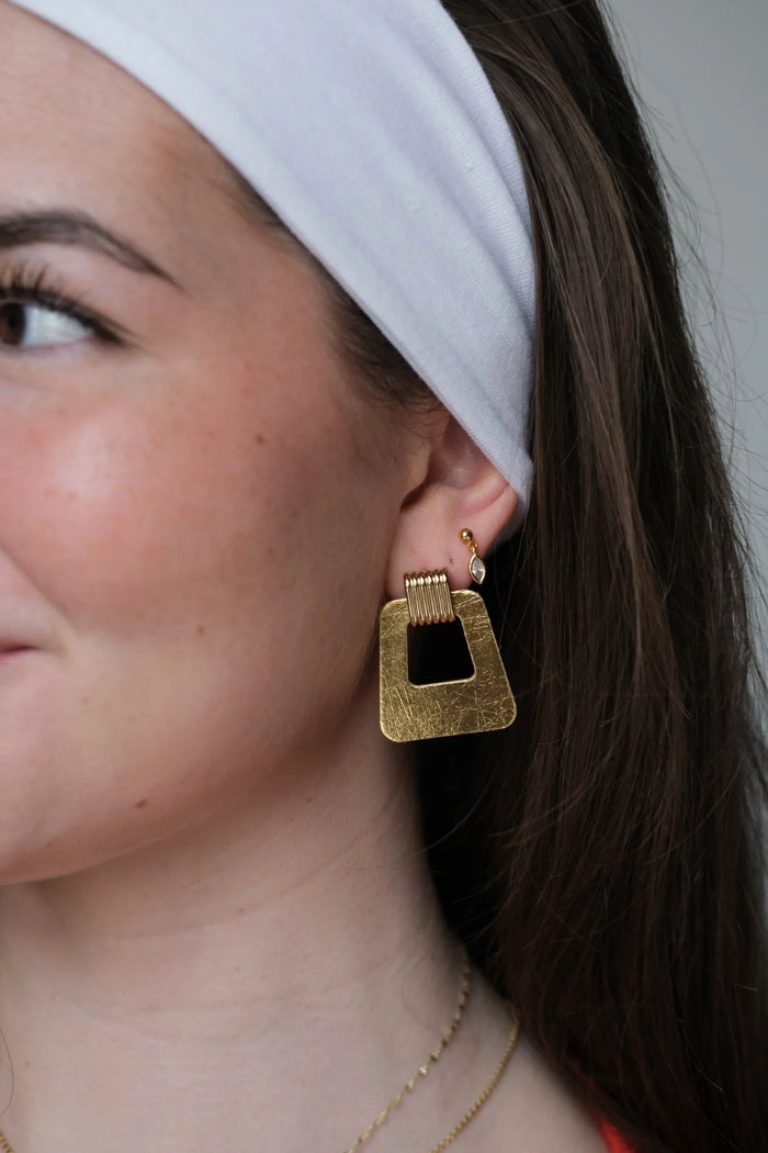 Nickel & Suede Vintage Gold Avery