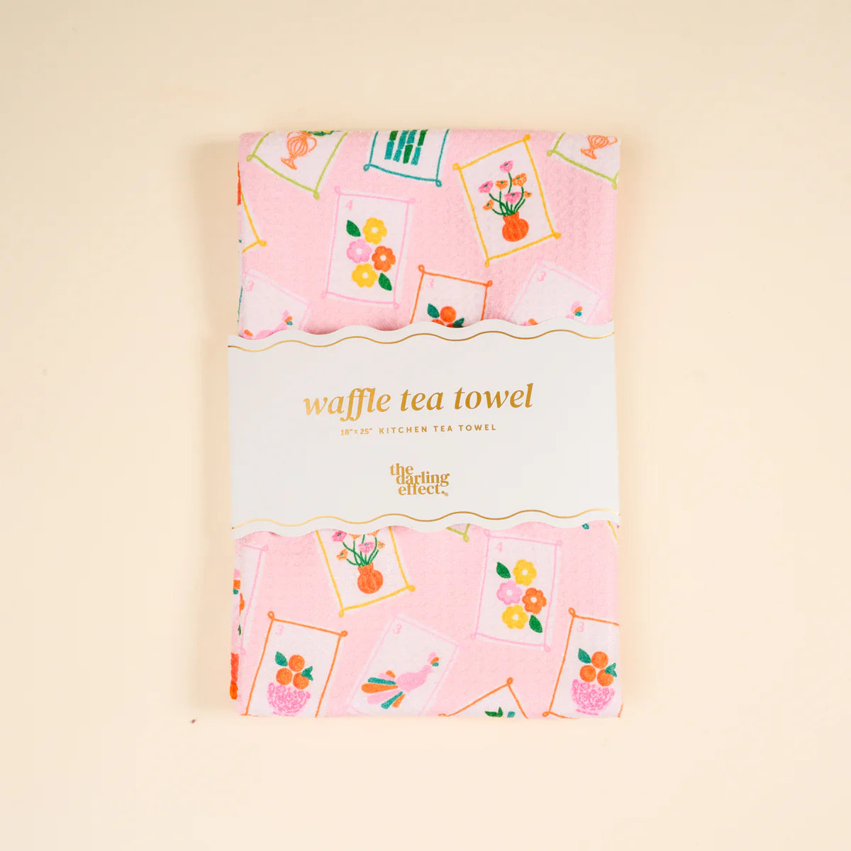 Mahj Time Waffle Tea Towel