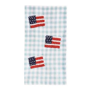 Flag Beaded Americana Towel