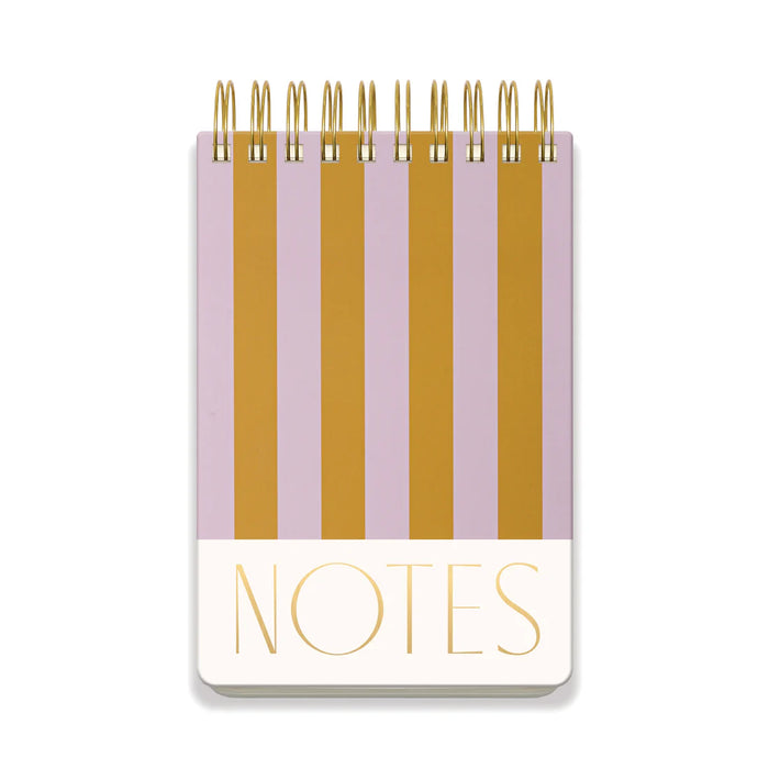Large Chunky Notepad Lilac + Ochre Stripes