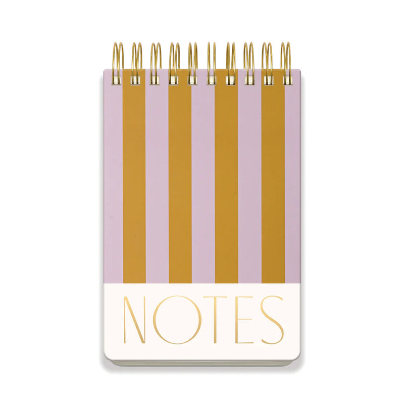 Large Chunky Notepad Lilac + Ochre Stripes