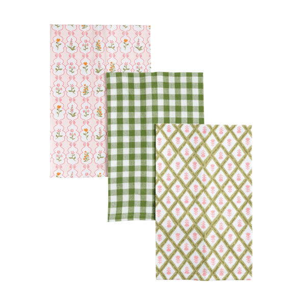 Pink Greenhouse Towel Set
