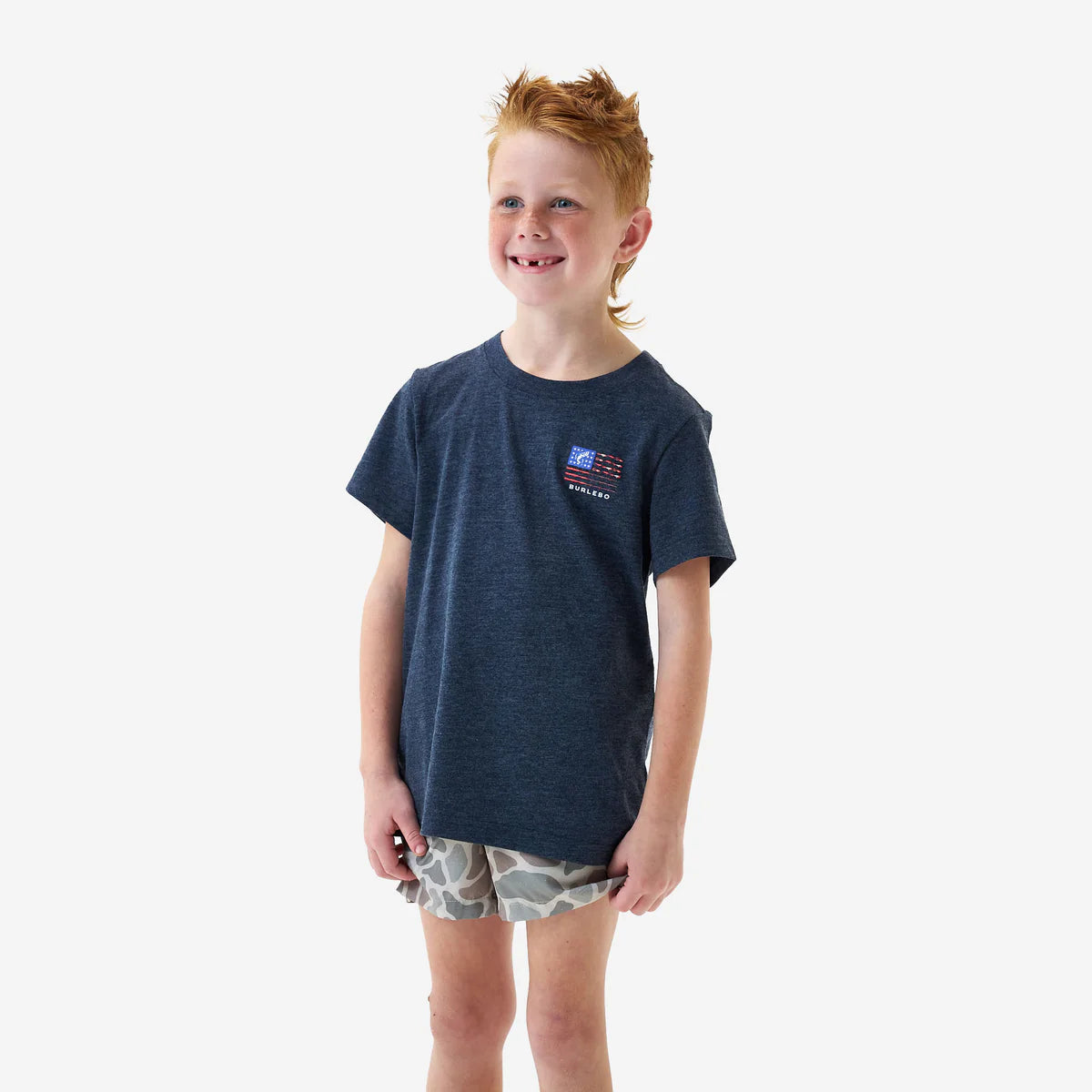 Burlebo Youth Fishing USA SS Tee