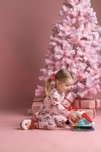 Pink Glow Santa Pj Set
