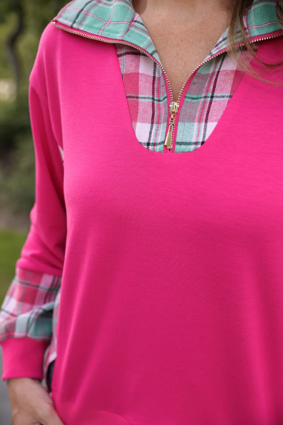 Juniper Plaid Pullover