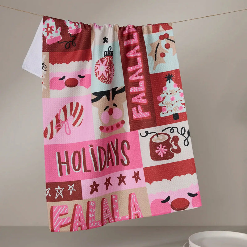 Geometry Winter Wonder Tea Towel