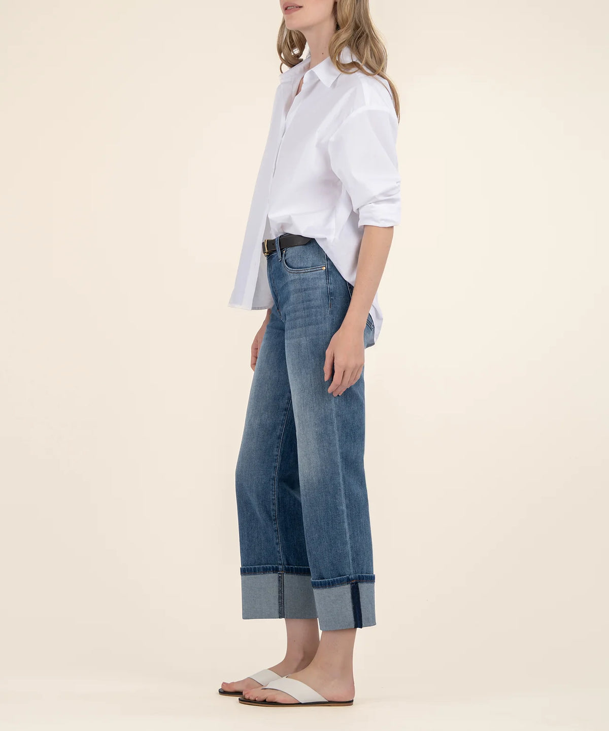 Charlotte High Rise Wide Leg Serenity Wash Jeans
