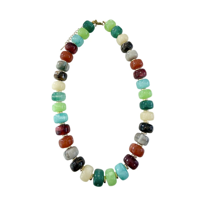 Morris Chunky Beaded Necklace - Neutral Mix