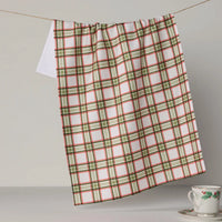 Geometry Stocking Plaid Tea Towel