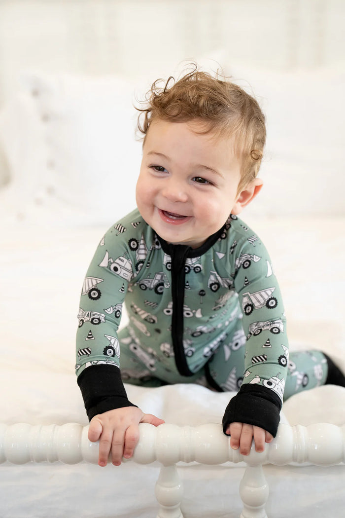 Boosh Baby Costruction Zippy Onesie