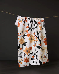 Geometry Spiced Florals Tea Towel