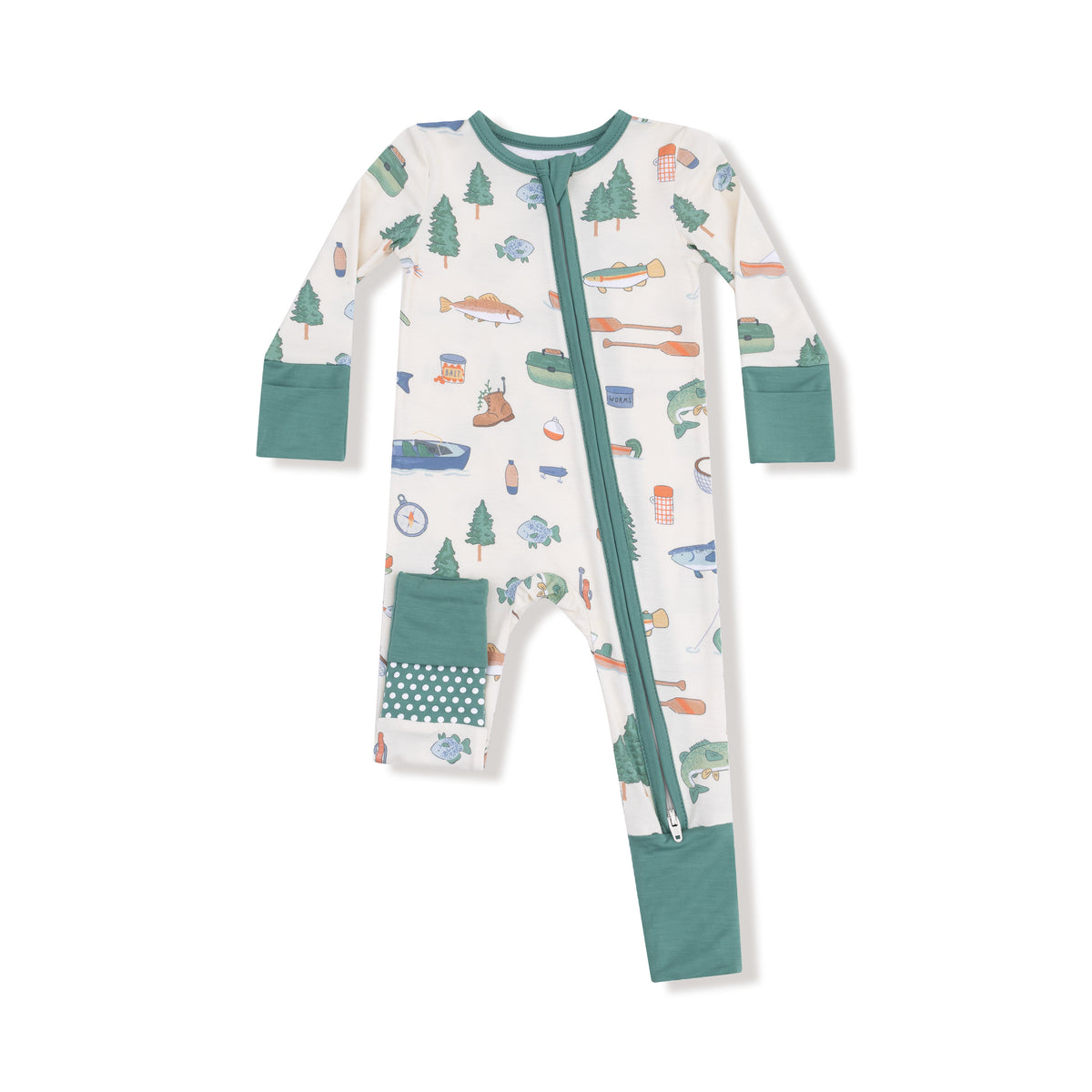 Angel Dear Fishings Things 2 Way Zipper Romper