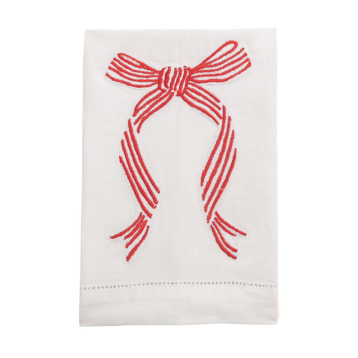 Bow Embroidered Towels