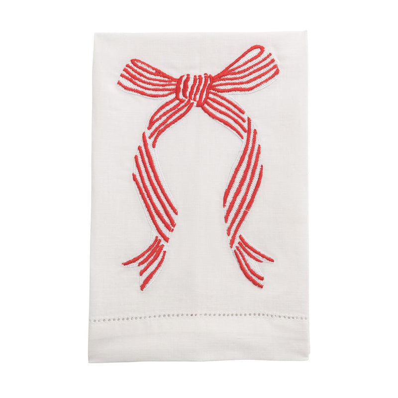 Bow Embroidered Towels