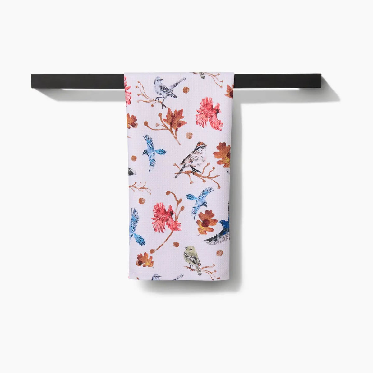 Geometry Autumnal Bird Skies Tea Towel
