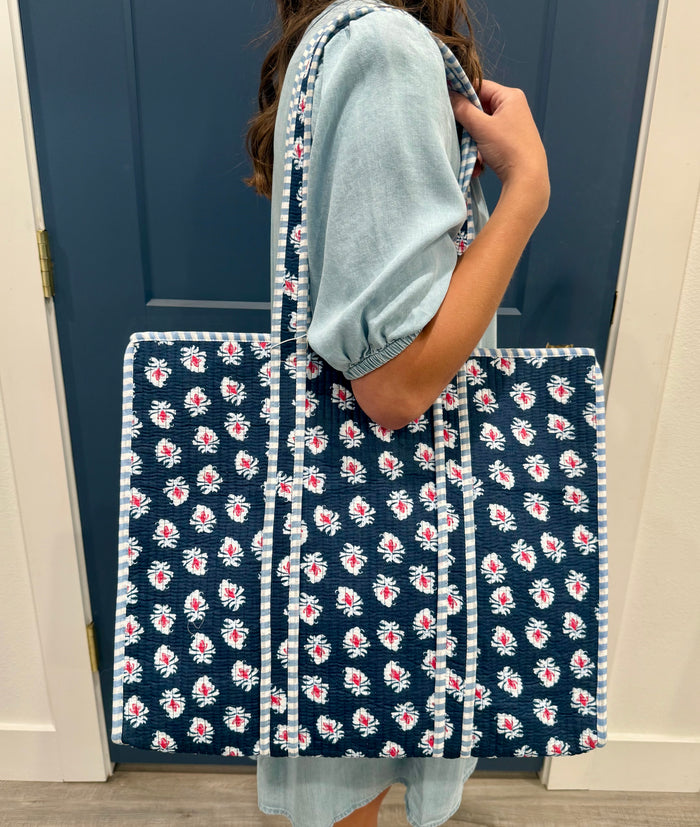 Americana Block Print Tote