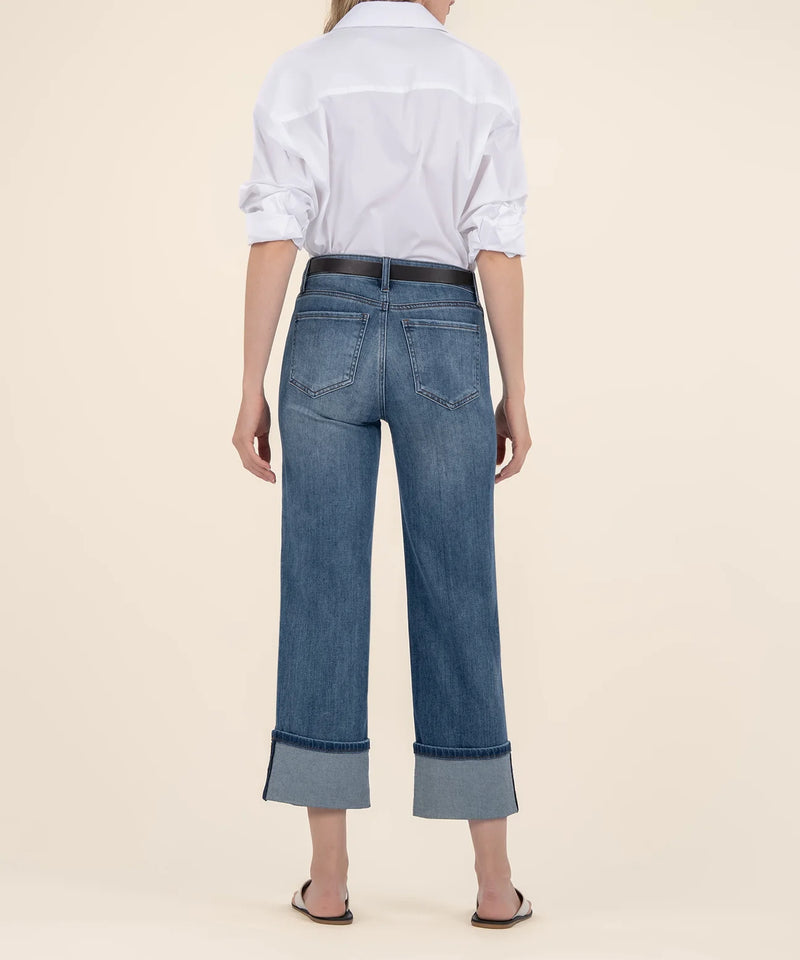 Charlotte High Rise Wide Leg Serenity Wash Jeans