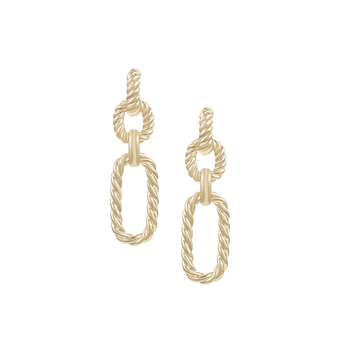 Legacy Link Statement Earrings in Gold