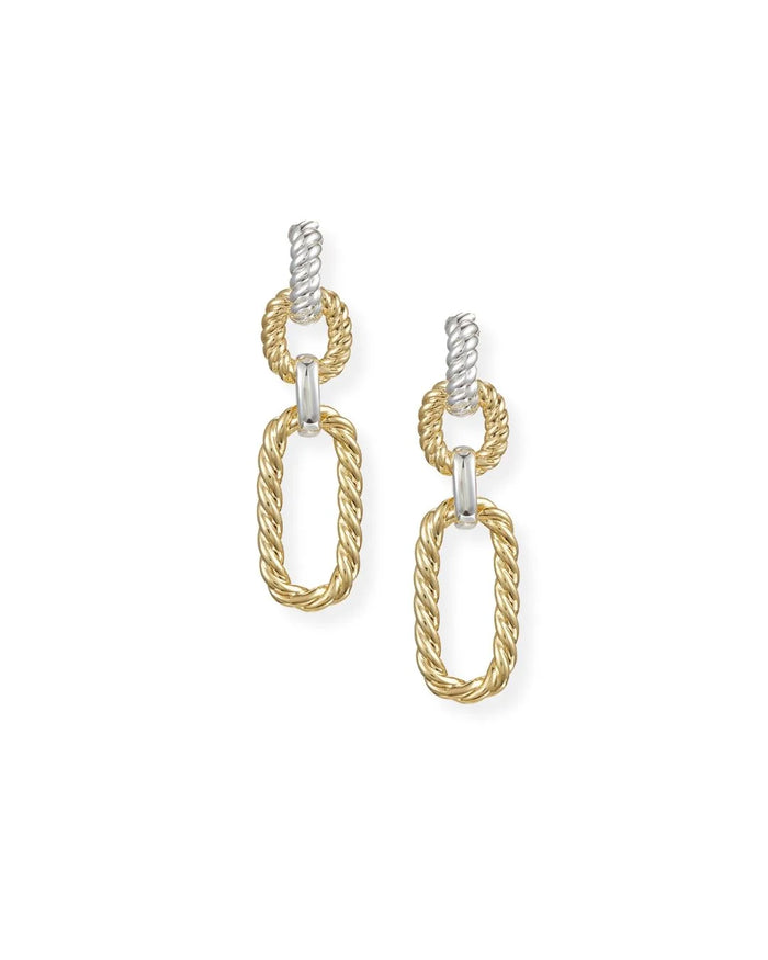 Legacy Link Statement Earrings in Gold/Silver