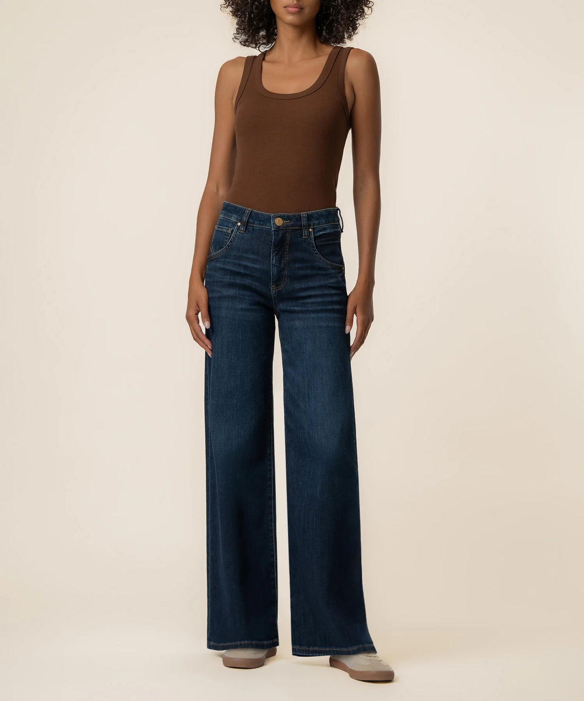 Kut From The Kloth Maya High Rise Fab Ab Wide Leg Regular Hem