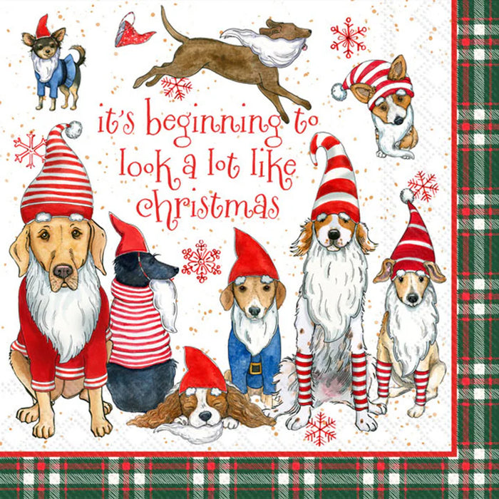 Gnome Dogs Cocktail Napkin