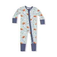 Angel Dear Touchdown Time Grey Mist 2 Way Zipper Romper