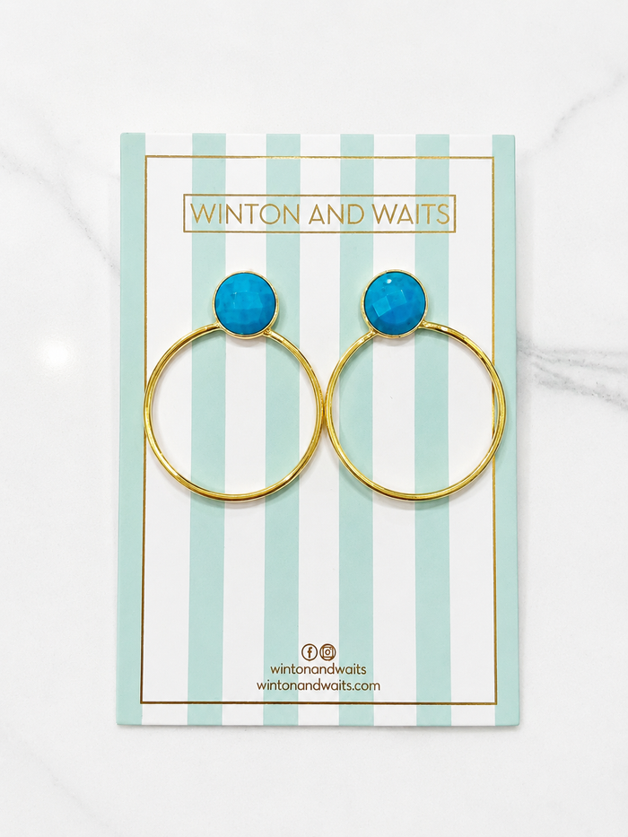 Loop de Loop Earring - Turquoise