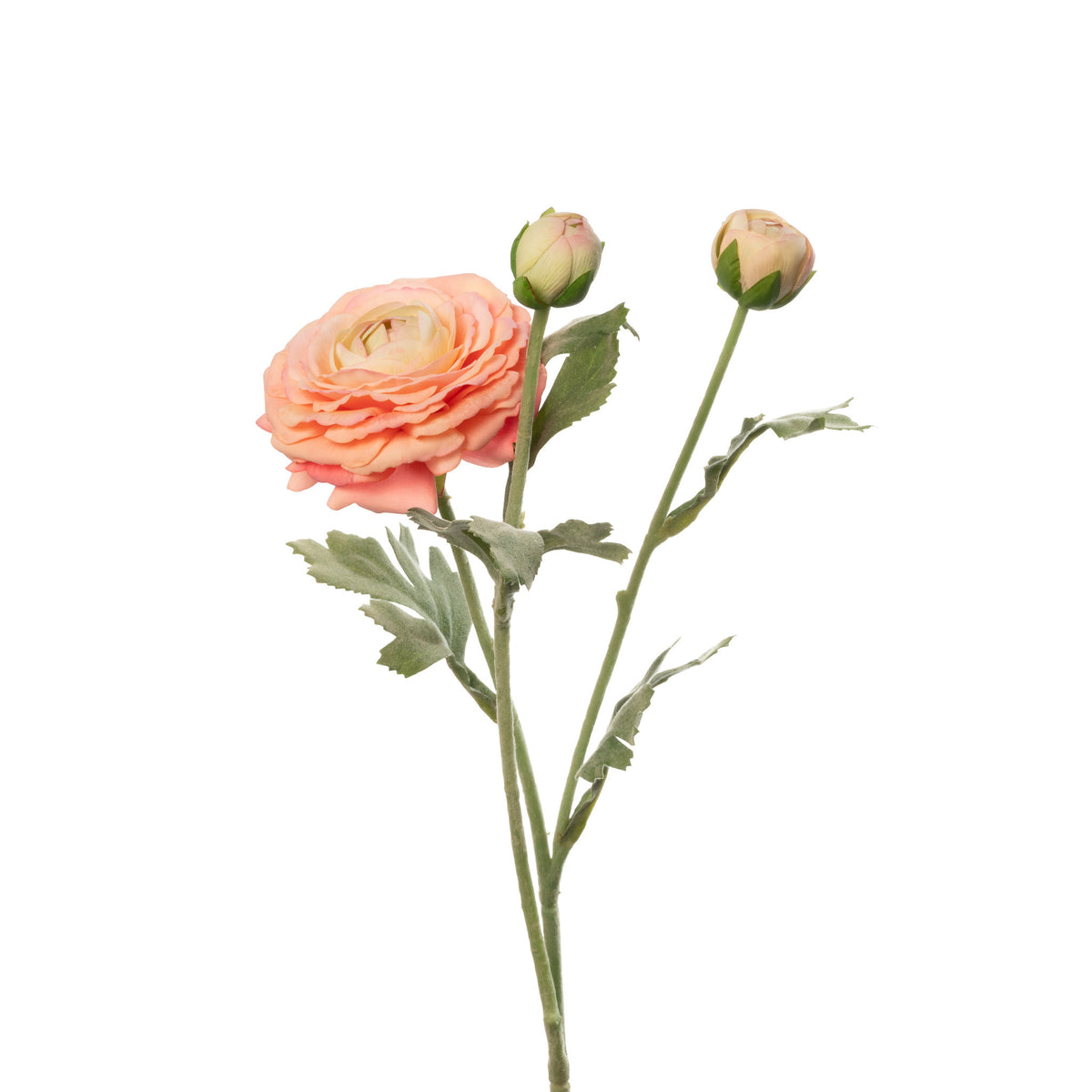 Real Touch Ranunculus 19” Coral Flowers