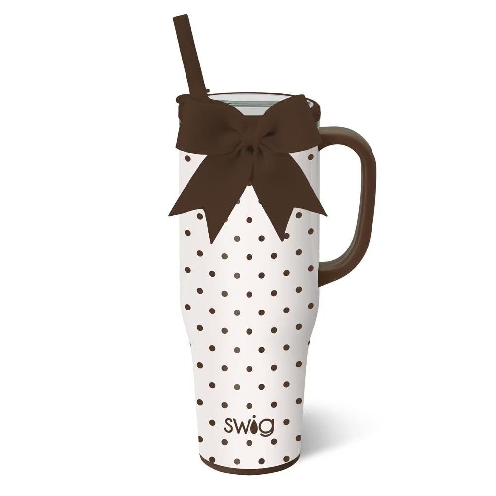 Mocha Dots Mega Mug 40oz