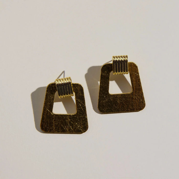 Nickel & Suede Vintage Gold Avery