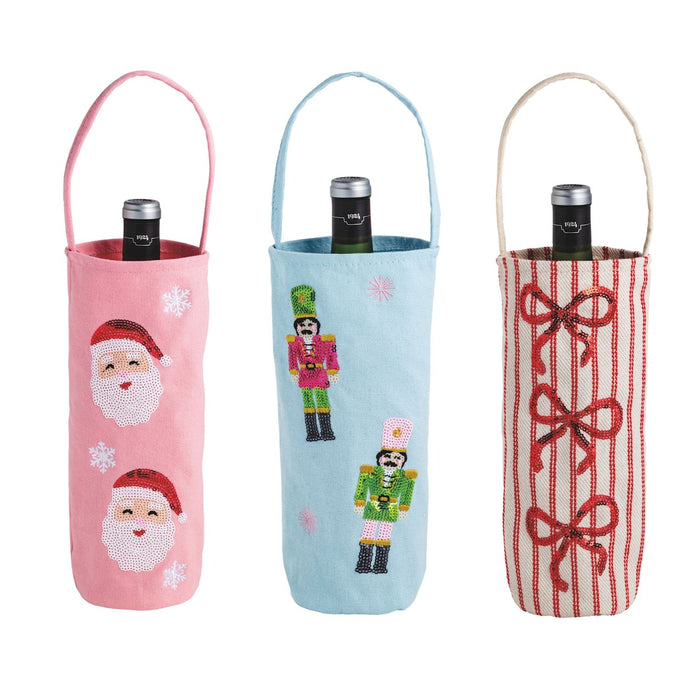 Sequin Wine Bags