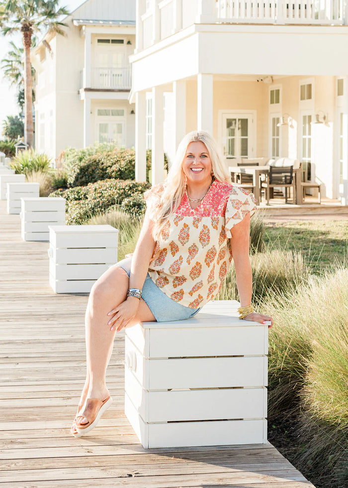 Layerz The Alura Top- Cream