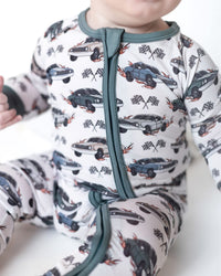 Boosh Baby Boys Cars Pajama Zipper Sleeper